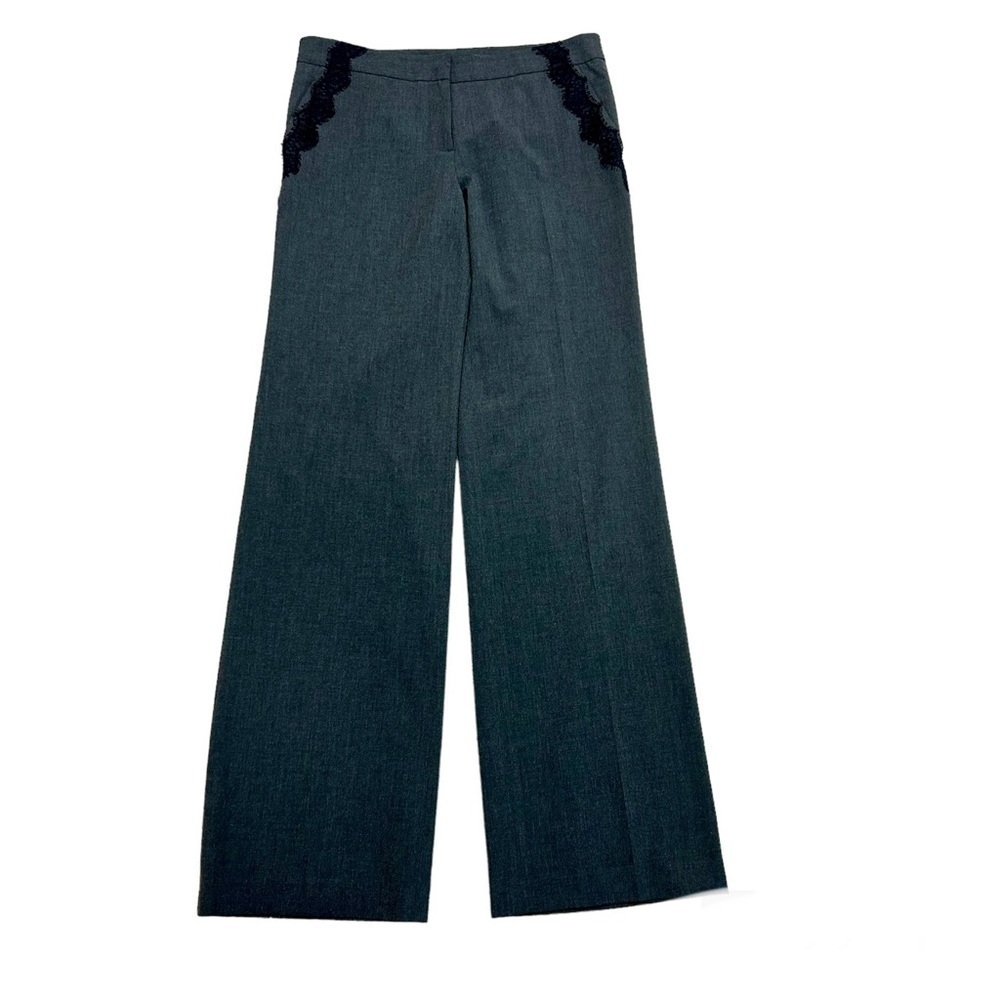 Robert Rodriguez gray black lace pocket trouser pants Sz 6 NWOT